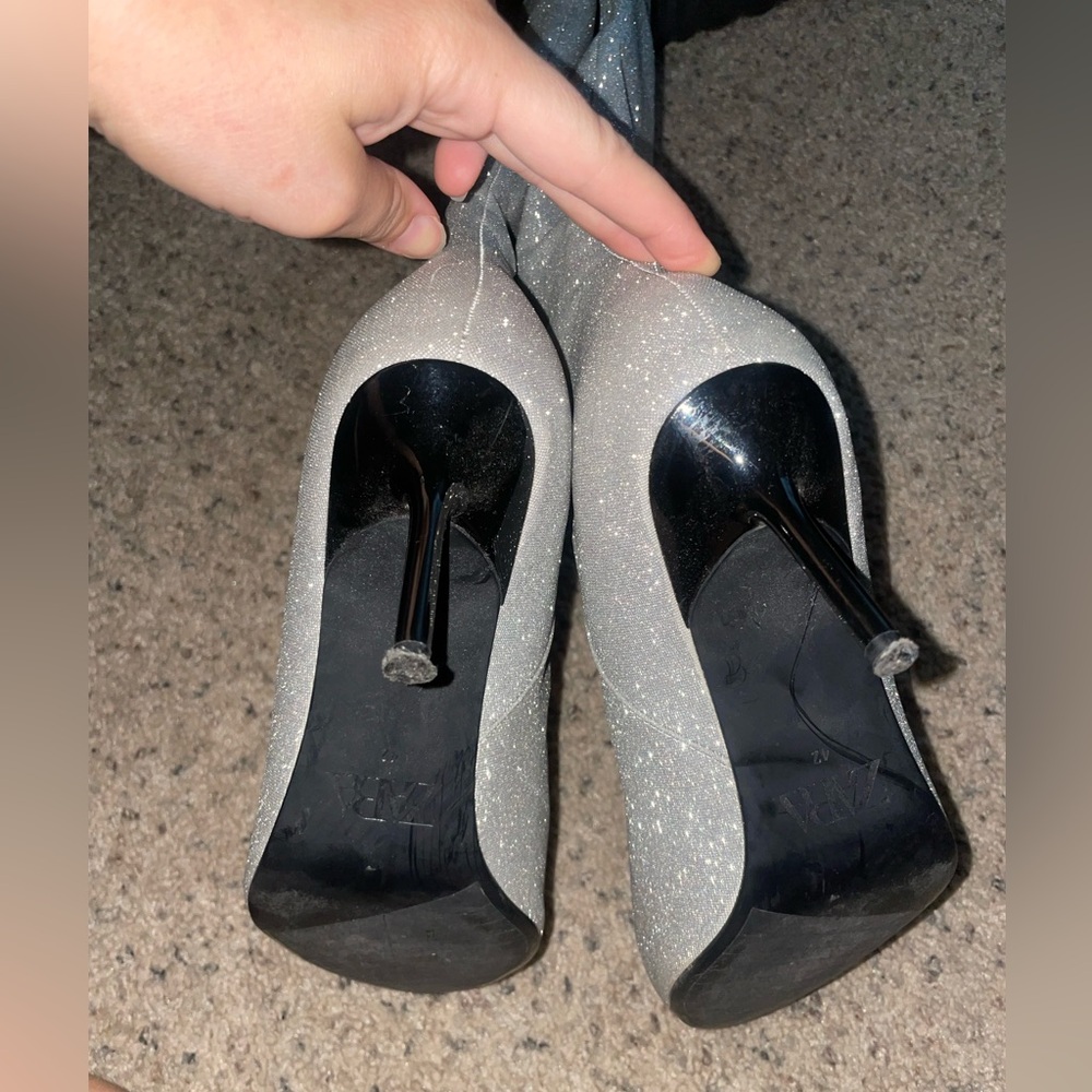 Zara Sparkle Heeled Boots
